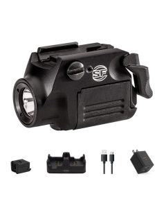 SureFire XSC Micro-Compact Tactical Light for Glock 43X/48 MOS, 350 Lumens Flashlight (Black) Bundle