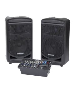 Samson Expedition XP800 800W Portable PA System, 800W Class-D Amplifier, Removable 8-Channel Mixer