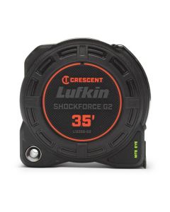 Lufkin 1-1/4-Inch x 35-ft. SHOCKFORCE NITE EYE™ G2 Tape Measure, Diamond Coated End Hook