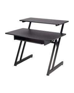 On-Stage Workstation Desk with Sliding Keyboard Tray, Upper Platform, 175 lb Capacity