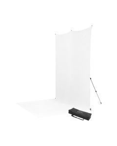 Westcott 8 ft. x 13 ft. X-Drop Pro Wrinkle-Resistant Sweep Backdrop Kit, Easy Setup, High-Key White