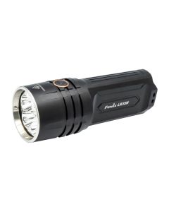 Fenix LR35R Rechargeable Flashlight, 10000 Lumens, Glass Lens, 5 brightness levels & Strobe, Black
