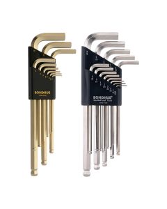 Bondhus BriteGuard™ and GoldGuard™ Ball End 22-Piece L-Wrench Multi Pack, BLX22GB