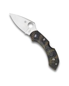 Spyderco Dragonfly 2 Lightweight Zome Green FRN Handle Knife, 2.3In VG-10 Steel Blade, PlainEdge, C28ZFPGR2