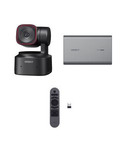 Obsbot Tiny 2 Lite AI-Powered 4K PTZ Webcam Kit with Smart Remote Controller, Adapter, and Tripod