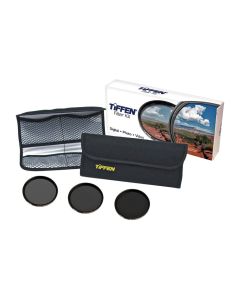 Tiffen 55mm Solid ND Filter Kit, 2/3/4-Stop, 0.6/0.9/1.2 Optical Density, ColorCore Glass, 55NDK3