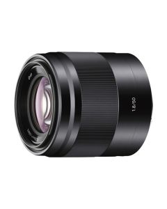 Sony E 50 mm F1.8 OSS Lens, Optical SteadyShot, Sony E-Mount, Ideal for Portraits, Black
