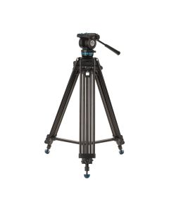 Benro KH25PC Video Tripod Kit 61.6 Inch, 15 lb Load, 60mm Bowl, Pan Head, QR Plate, Independent Pan Lock