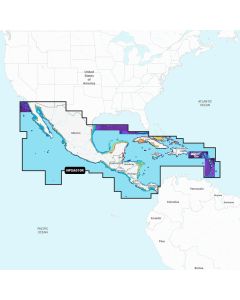 Navionics Central America & Caribbean - Inland & Coastal Marine Chart, Navionics Platinum+, NPSA010R