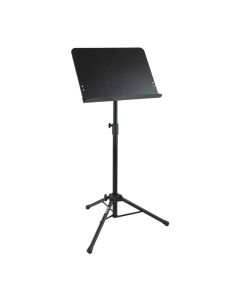 On-Stage Professional Grade Folding Orchestral Sheet Music Stand with Adjustable Height, Black, SM7211B