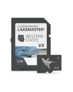 Humminbird LakeMaster Card - Western States V1 Maps, VX Technology, SmartStrike, and Chart Presets