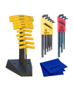 Bondhus 13190 T-Handle Set with 20599 Hex Key Set and Waith Cleaning Cloth