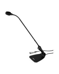 Shure CVG18D-BC 18" Gooseneck Mic with Desktop Base, Cardioid, RF Resistant, XLR, 12' Cable