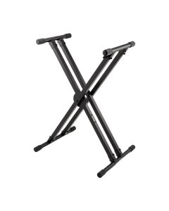 On-Stage Ergo-Lok Double-X Keyboard Stand with Lok-Tight, Supports Up to 320 lb, KS8291XX