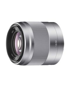 Sony E 50 mm F1.8 OSS APS-C Standard Prime Lens with Optical SteadyShot, Sony E-Mount, Silver