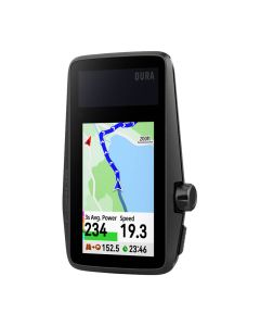 Coros DURA Solar GPS Bike Computer, 120 Hours of Ride Time on a Single Charge, Black