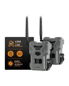 Spypoint FLEX-DARK Cellular Trail Camera, 40MP, 1080p Video, No-Glow LEDs & Dual-SIM (2-Pack)
