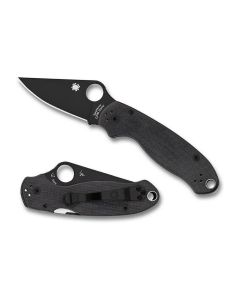 Spyderco Para® 3 Folding Knife, 2.95In Black CPM S45VN PlainEdge Blade, Black G-10 Handle, Compression Lock C223GPBK