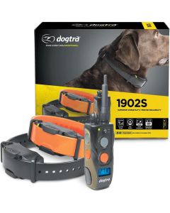 Dogtra 1902S 2-Dog E-Collar, 3/4-Mile Range, 127 Levels, High Power, LCD, Waterproof, Dogs 35 lbs+