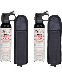 Sabre 2 - 9.2 oz bear & mountain lion combo pack with 2 Holsters