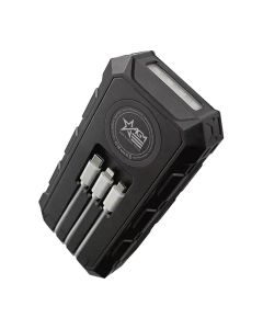 AGM Solar Wireless Powerbank 30,000mAh, USB-C, Qi Wireless, Flashlight, Rugged, 5-Way Charging