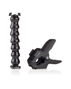 GoPro Jaws Camera Clamp Mount + Adjustable Neck, Fits HERO & HERO13/12/11 Black, ACMPM-001