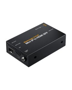 Blackmagic Design 2110 IP Mini IP to HDMI SFP Converter, UHD 4K, 3G/6G/12G-SDI Optical Fiber Support