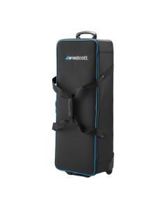 Westcott Wheeled Gear Case, Transport 3-Light FJ400 Strobe Kit & Large Flex Cine LED Mats,7350-N