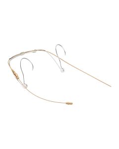 Shure DH5 DuraPlex Omni Headset Microphone, TA4F, 5mm Mic for Broadcast, Theater & Speech, Tan