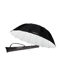 Westcott 7 ft. Standard White/Black Bounce Umbrella, 16-Rib Fiberglass Frame, Softens & Broadens Light
