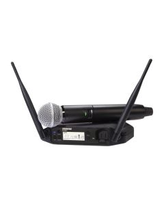 Shure GLXD24+ Dual-Band Wireless Vocal System with SM58 Microphone For Performers & Presenters, Z3: 2.4, 5.8 GHz