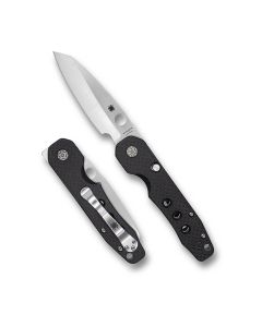Spyderco Smock Folding Knife, CPM S30V Steel Blade, Carbon Fiber/G-10 Handle with Compression Lock