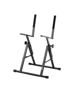 On-Stage Tilt-Back Amp Stand with Adjustable Arms and Folding Legs, Black, RS7000