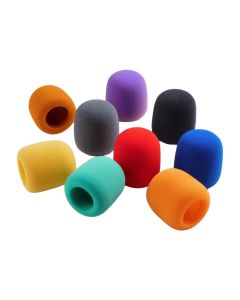 On-Stage Windscreens for Handheld Mics, Multi-Color Pack of 9, Ideal for Group Use, ASWS58C9