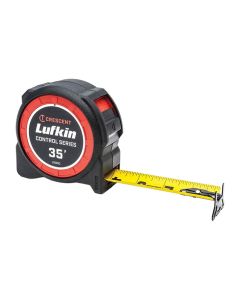 Lufkin 1-3/16-Inch x 35-Ft. Command Control Series Yellow Clad Tape Measure, Protected Lock Button