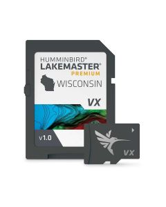 Humminbird LakeMaster Premium - Wisconsin V1 Digital GPS Chart -Micro SD Card with Adapter, 602010-1
