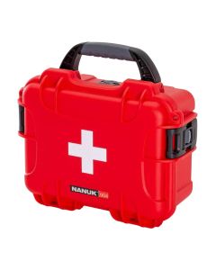 Nanuk 904 Empty Hard Case with First Aid Logo, Waterproof Protective Case, Red, 904S-000RD-PA0-FSA01