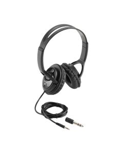 OnStage Wired Headphones, 40mm Drivers, Padded Earcups, 6 ft. Cable, 1/4 Inch Adapter, Black, AA3500
