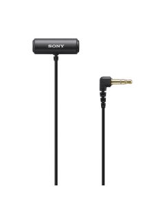 Sony Compact Stereo Lavalier Microphone, Omnidirectional Pickup, 360° Rotatable Clip