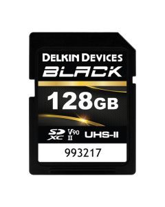 Delkin Devices UHS-II SDXC Memory Card, 290MB/s Read & 190MB/s Write Speed, Shockproof, Black