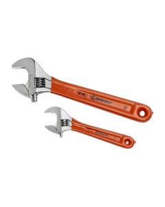 Crescent 2 Piece Adjustable Cushion Grip Wrench Set, 6-In. & 10-In., Heat-Treated Forged Alloy Steel