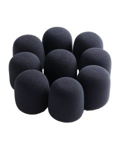 On-Stage Windscreens for Handheld Mics, Black, Pack of 9, Reduces Pops and Plosives, ASWS58B9