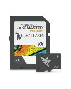 Humminbird LakeMaster Premium Card, Great Lakes V1 Maps, 2D Shaded Relief & Aerial Imagery, 602002-1