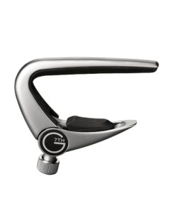 G7th Newport Classical Silver Capo, Adjustable Tension, Silicone Pads for Classical, Flamenco Guitar