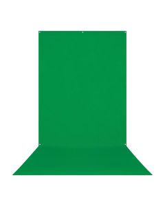 Westcott 5 ft. x 12 ft. X-Drop Wrinkle-Resistant Sweep Backdrop, Chroma-Key Green Screen, 579S
