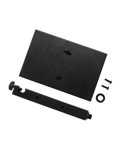On-Stage U-Mount Mic Stand Tray, 8-Inch Mounting Bar, Oversized Thumb Screw Mounts to Tubing, MST1000