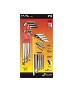 Bondhus BriteGuard™ Ball End 22-Piece L-Wrench Multi Pack, TORX®, ProHold®, MaxTorque™ & Hex End Tips, BLX22B