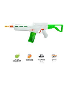 SplatRBall SRB800 Pyro Kit – Full-Auto Glow-in-the-Dark Water Gel Ball Blaster (800-Round Mag)