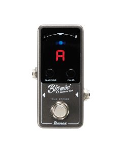 Ibanez BIGMINI Mini Series Chromatic Tuner Pedal for Guitar/Bass, LED Display, True Bypass