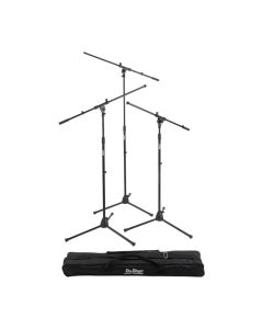 On-Stage Euroboom Microphone Stand Bundle with Bag, Euro-Style Clutches